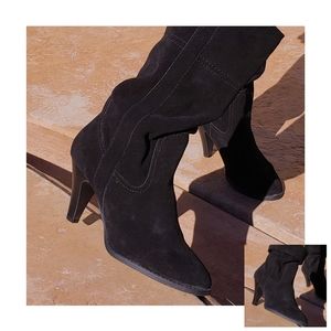 NINE & CO. Suede Heeled Boots